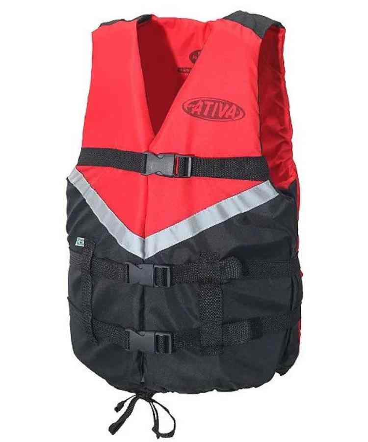 Colete Ativa Canoa 2.0 – Até 120 Kg – Vermelho